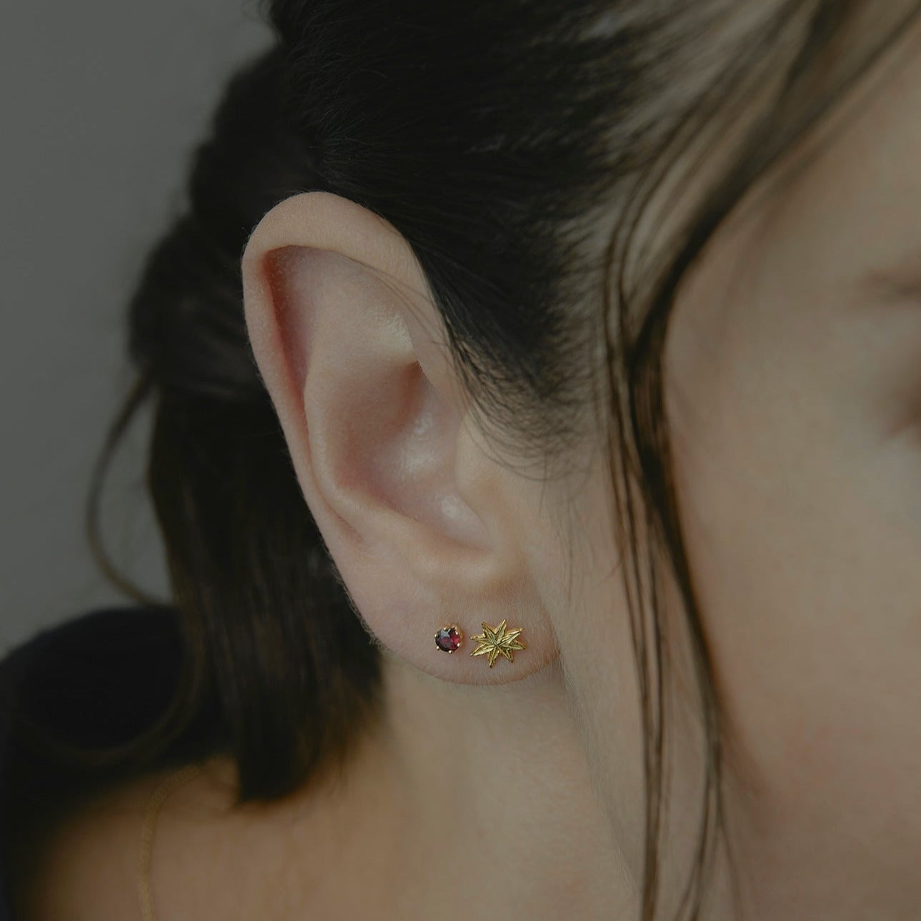 3mm Garnet Studs | E1902GN