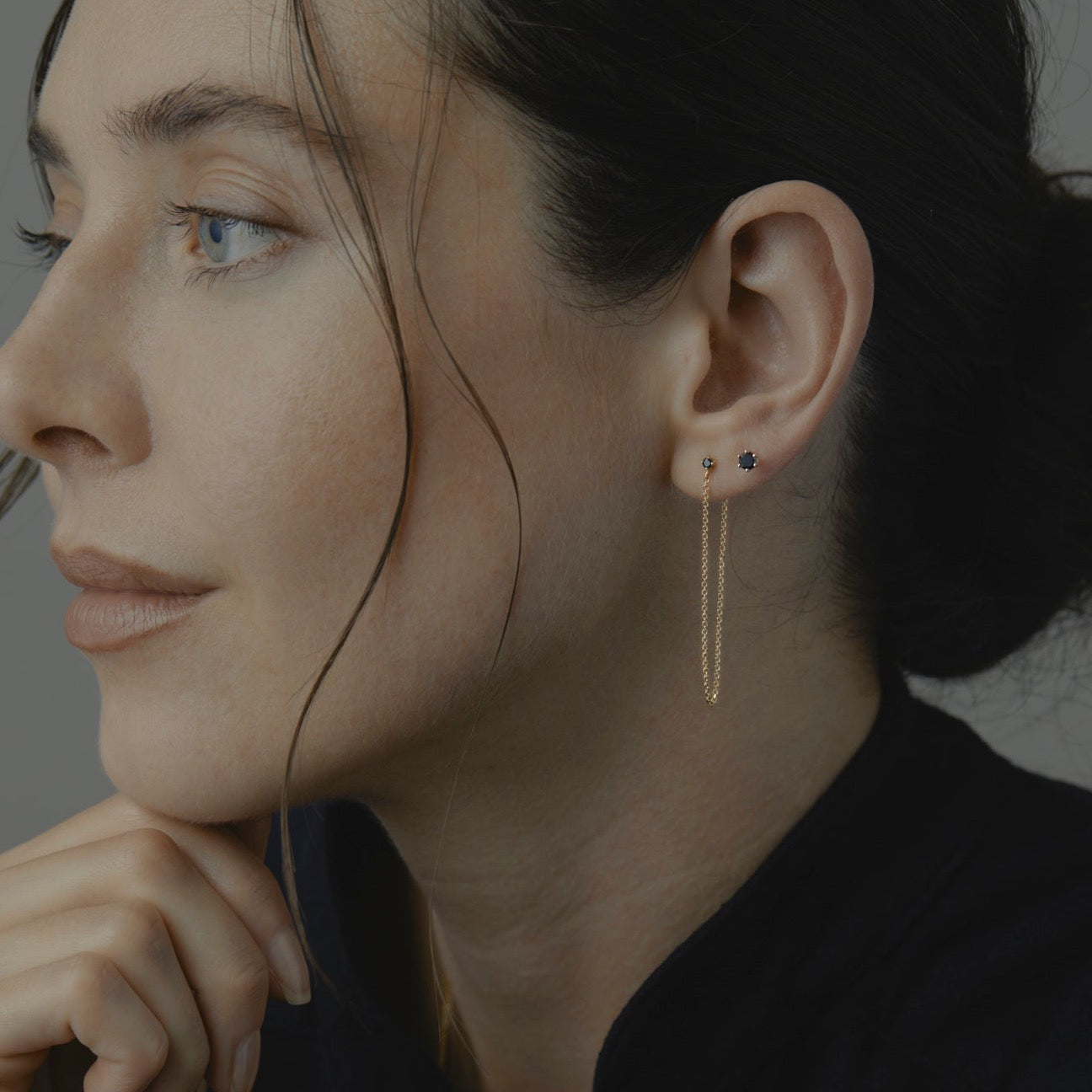 3.5mm Black Diamond Studs | E1903BK