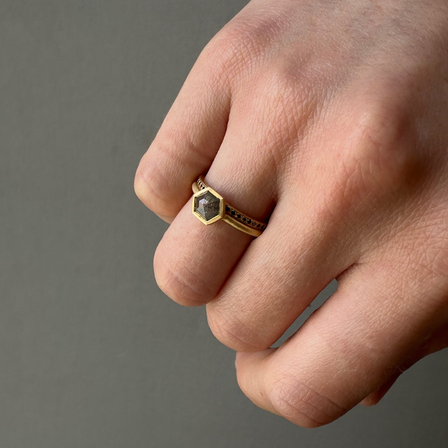 18K Yellow Gold on Model