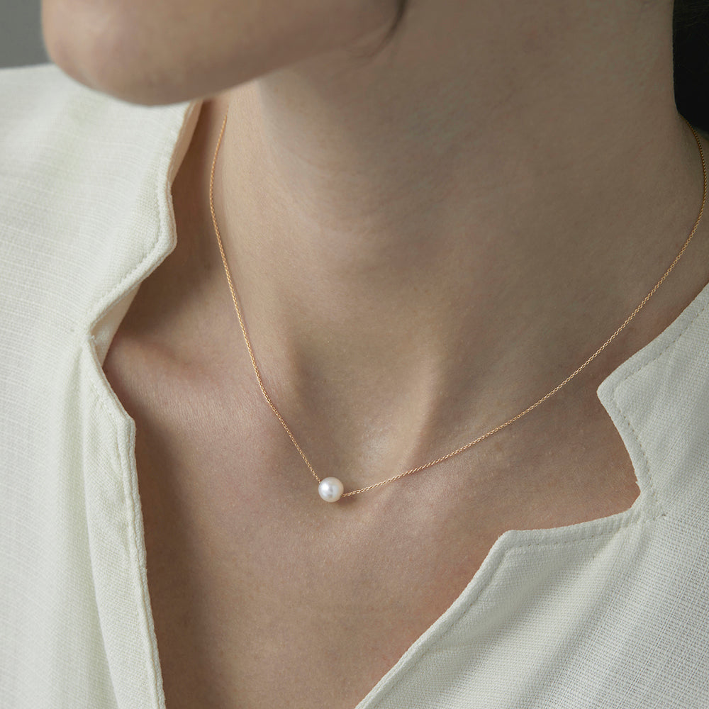Solitary Pearl Necklace | N5501P