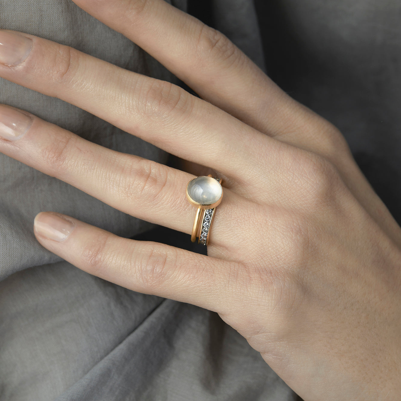 18K Yellow Gold on Model