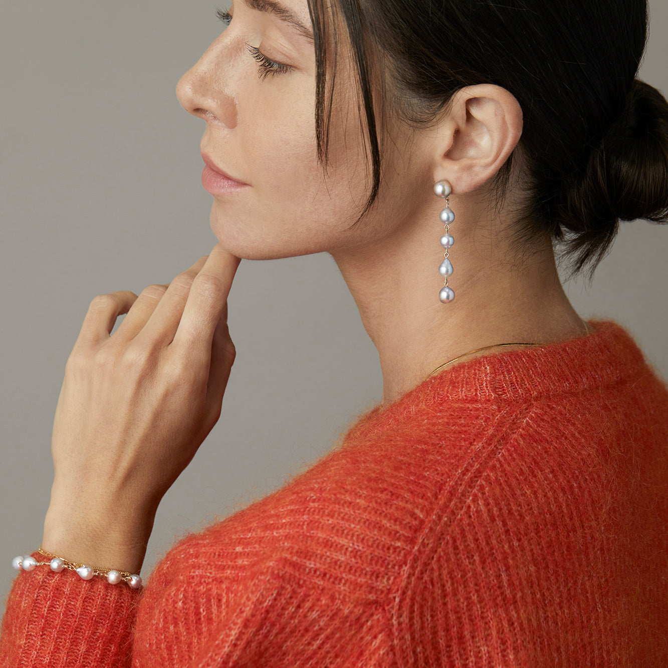 14K Yellow Gold on model
