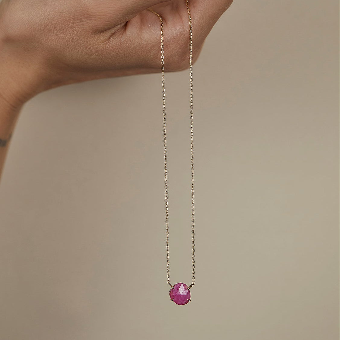 2.23 Carat One-of-a-Kind Sliced Ruby Necklace | RN1-OOAK