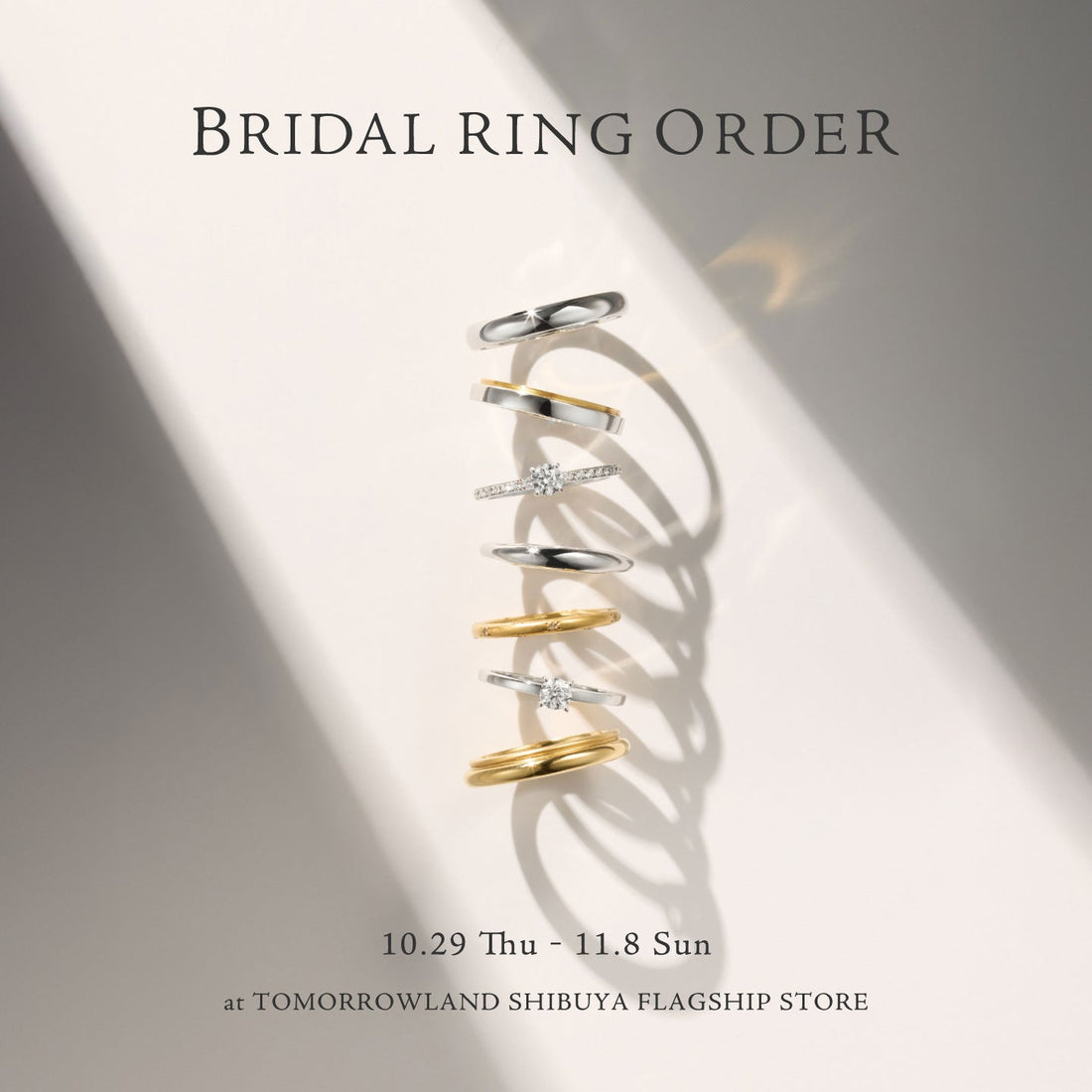 BRIDAL RING ORDER Event at Tomorrowland Shibuya, Tokyo, Japan