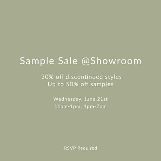 Showroom Sample Sale