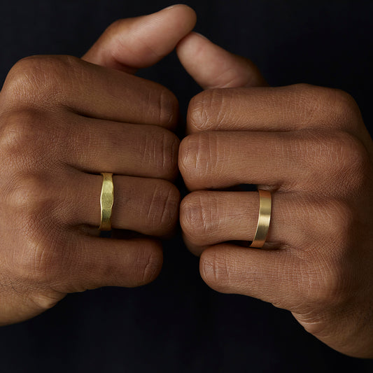 18K Yellow Gold on Model