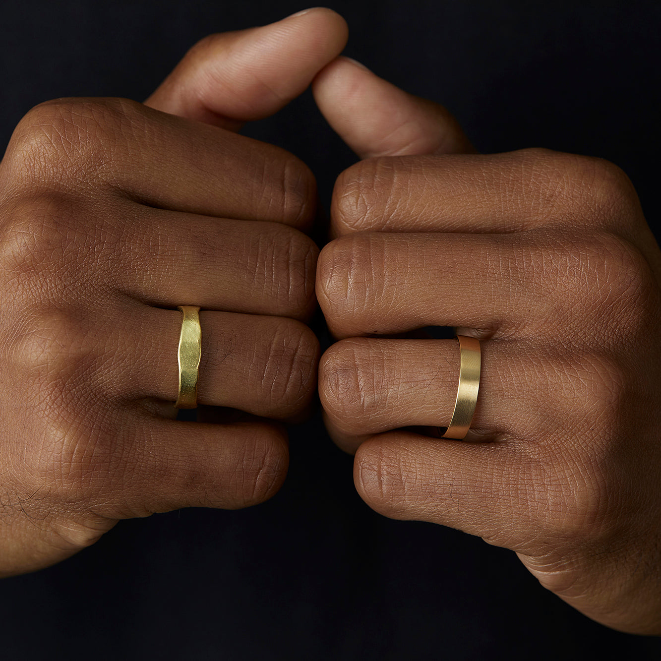 18K Yellow Gold on Model
