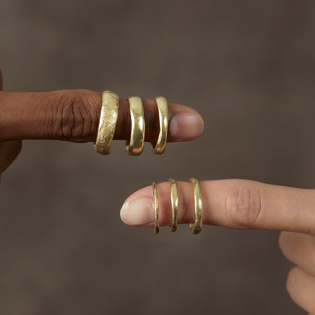 18K Yellow Gold on Model