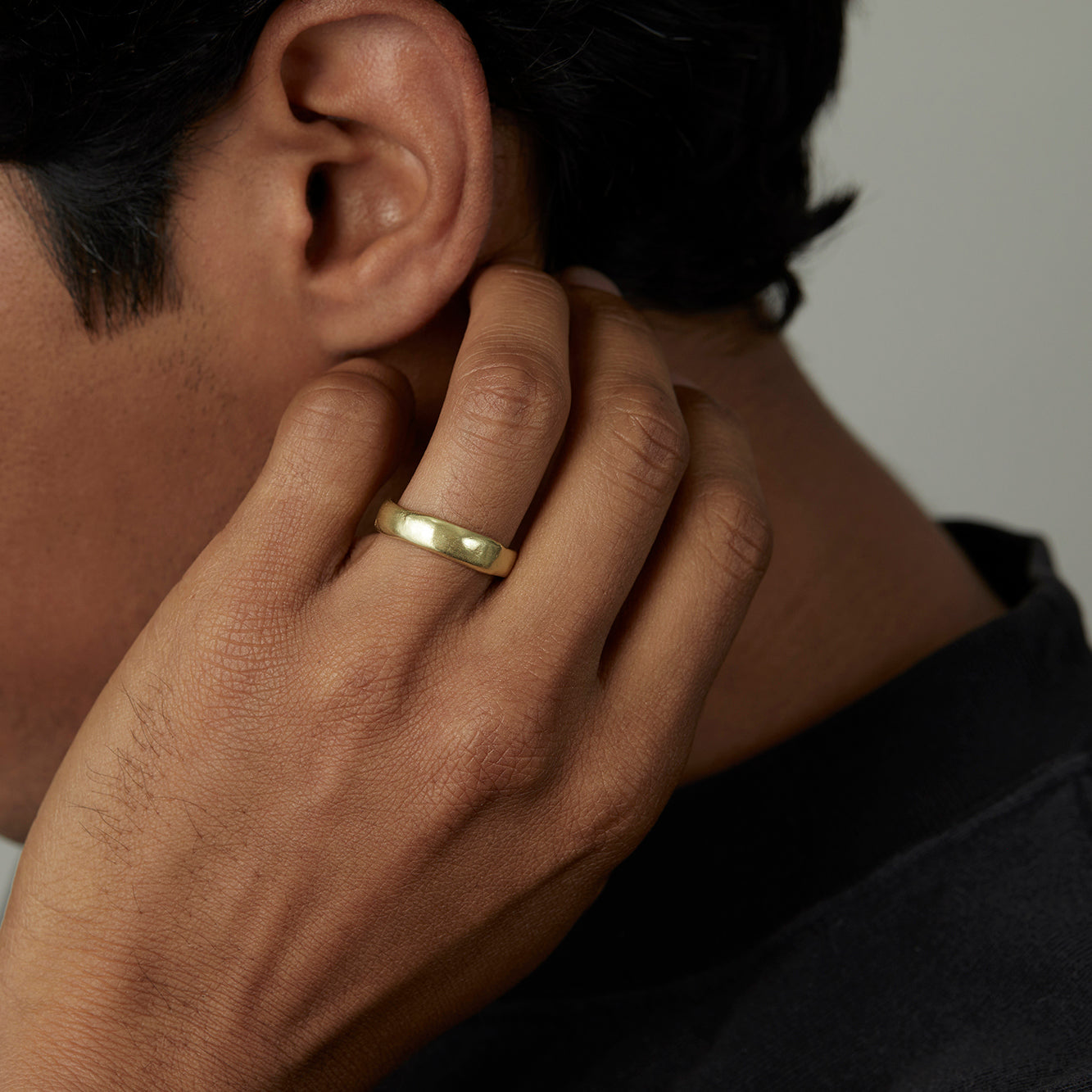 18K Yellow Gold on Model