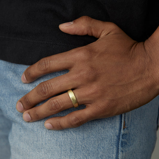 18K Yellow Gold on Model