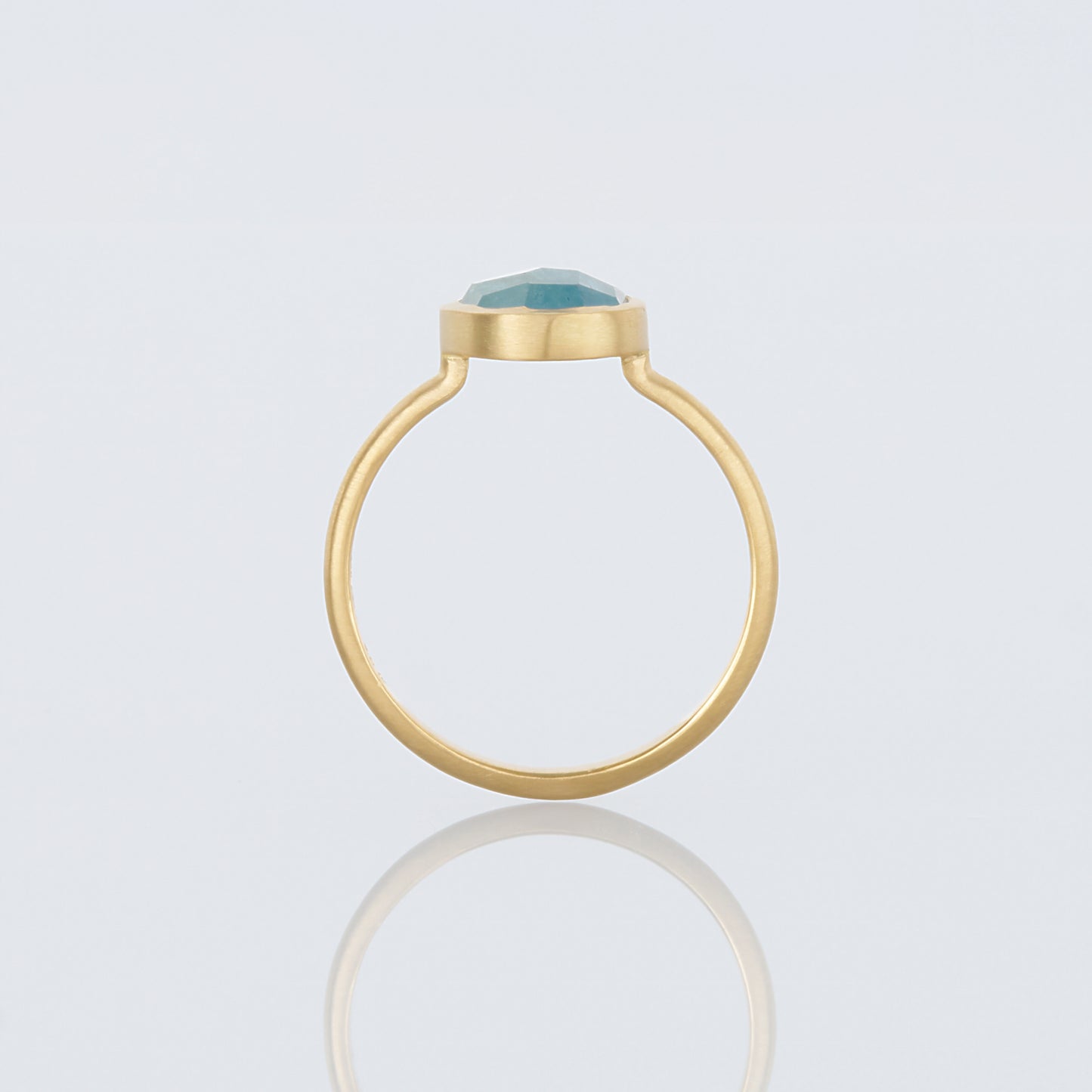 1.68 Carat One-of-a-Kind Rose Cut Aquamarine Ring | AQR1-OOAK