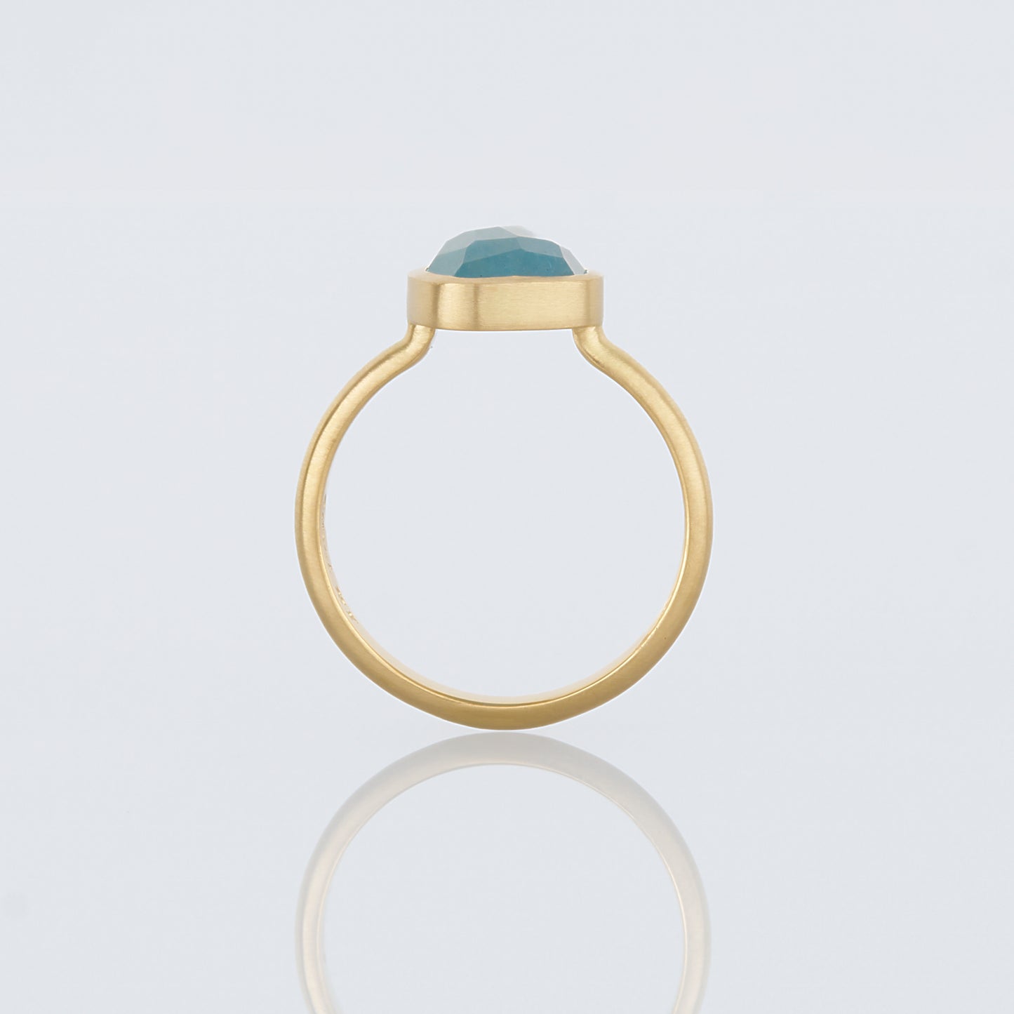 2.94 Carat One-of-a-Kind Rose Cut  Aquamarine Ring | AQR3-OOAK