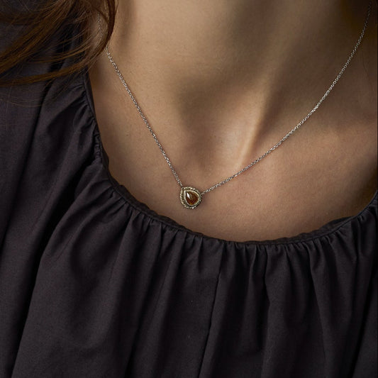 1.26 Carat One-of-a-Kind Rose Cut Sorrel Brown Diamond Necklace | DN48-OOAK