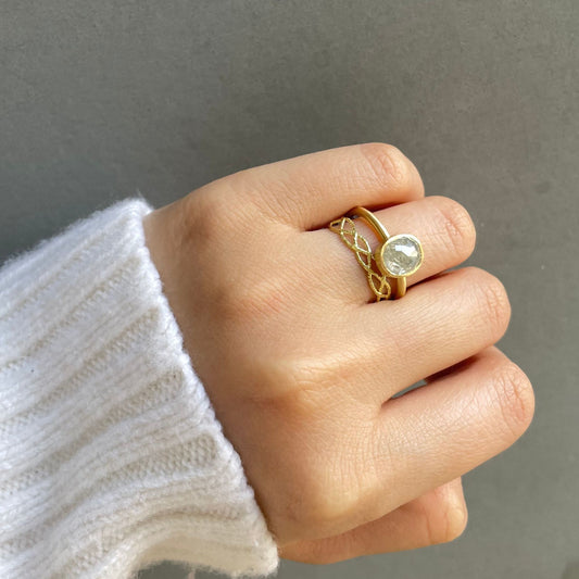 18K Yellow Gold on Model