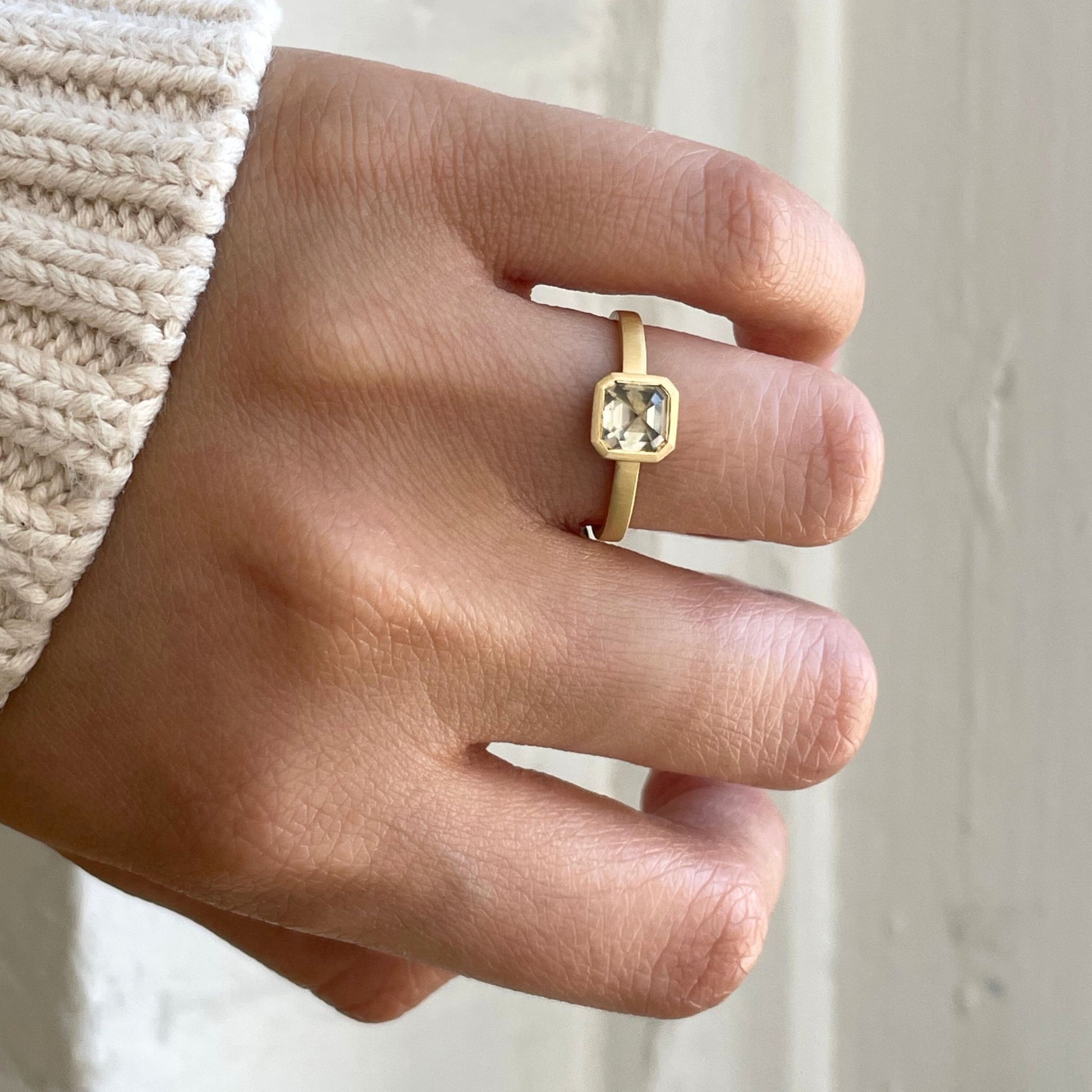 18K Yellow Gold on Model