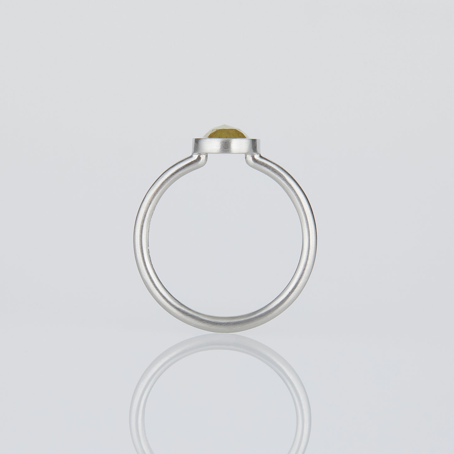 1.48 Carat One-of-a-Kind Rose Cut Light Yellow Diamond Ring | DR191-OOAK