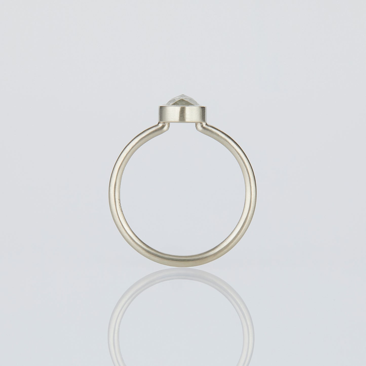 1.18 Carat One-of-a-Kind Rose Cut Grey Diamond Ring | DR195-OOAK