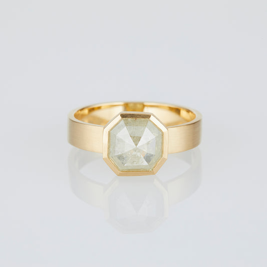 1.77 Carat One-of-a-Kind Rose Cut Milky Diamond Ring | DR213-OOAK