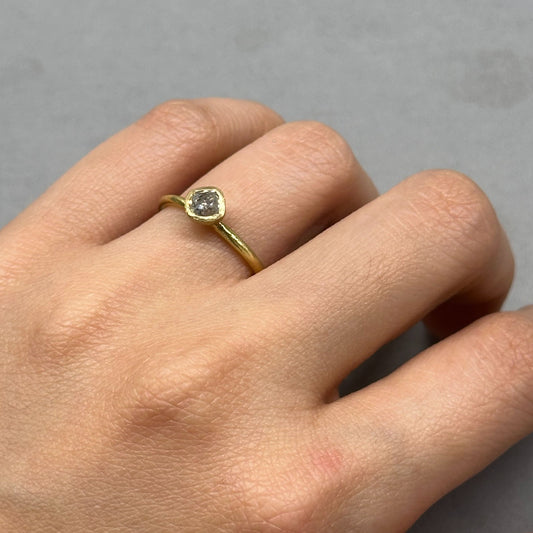 0.46 Carat One-of-a-Kind Old Mine Cut Diamond Ring | DR217-OOAK