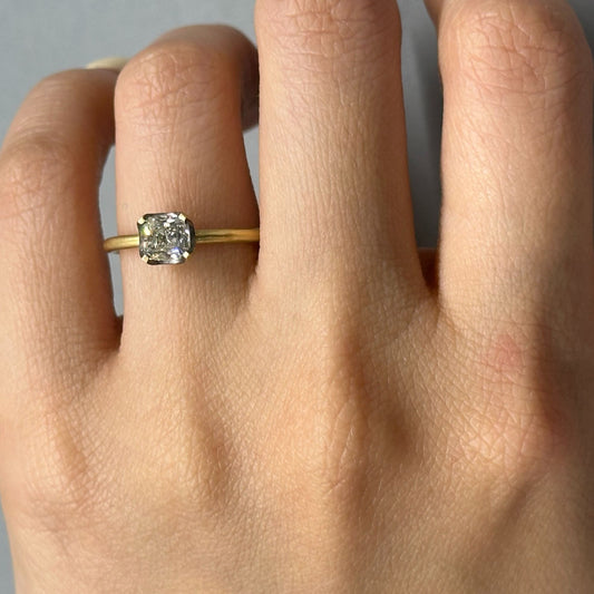 0.81 Carat One-of-a-Kind Old Mine Cut Diamond Ring | DR222-OOAK