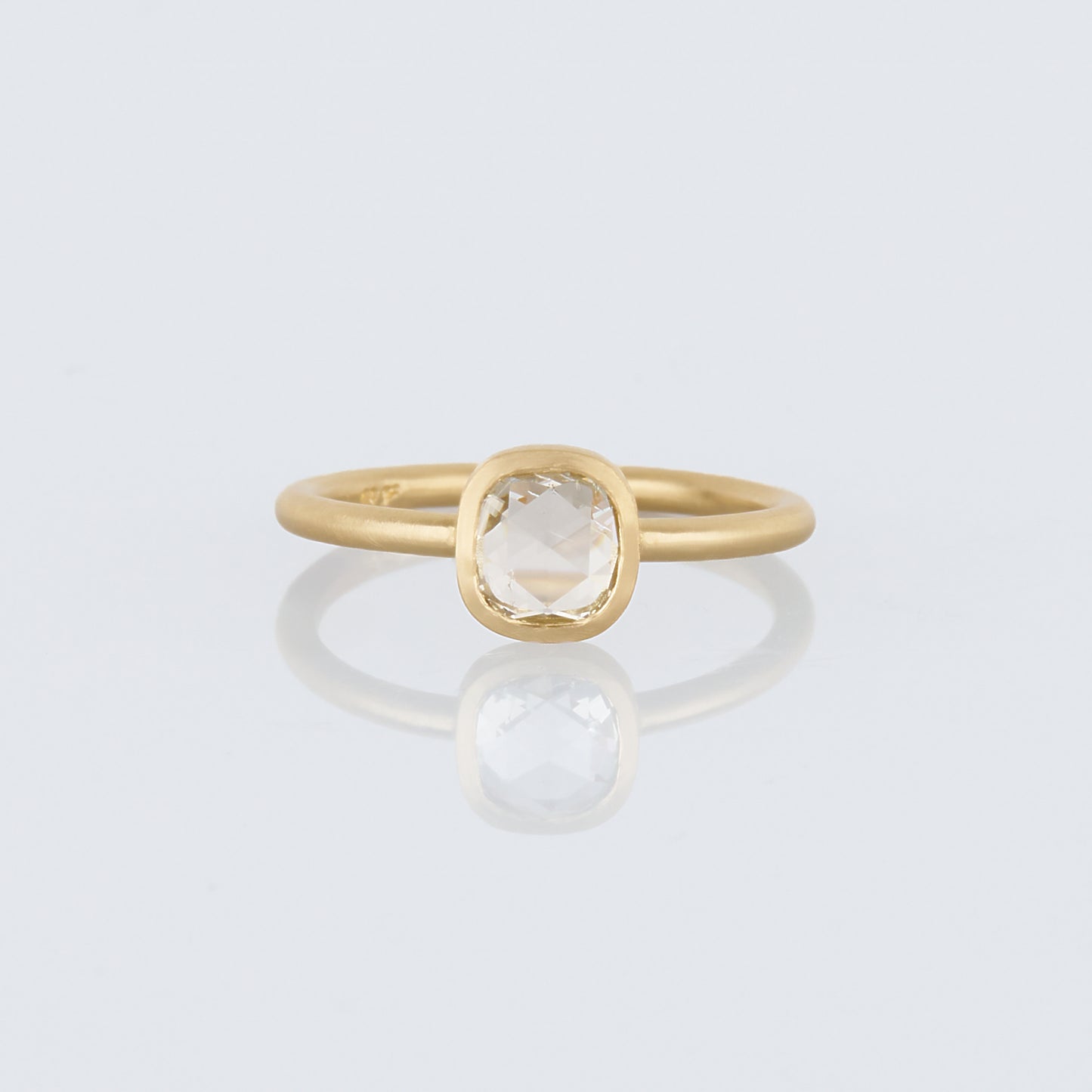 0.74 Carat One-of-a-Kind Rose Cut White Diamond Ring | DR230-OOAK