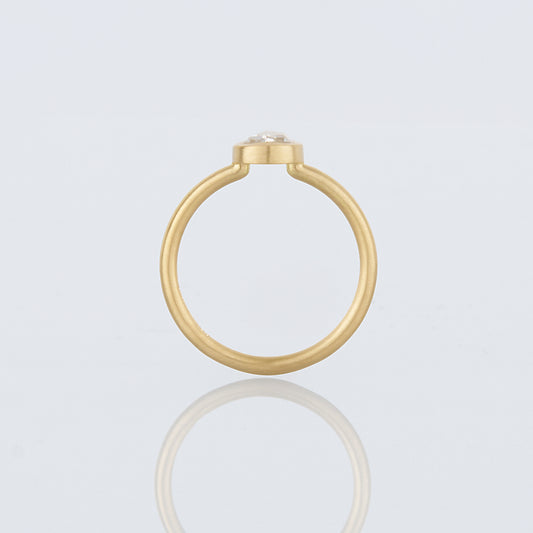 0.91 Carat One-of-a-Kind Rose Cut White Diamond Ring | DR231-OOAK