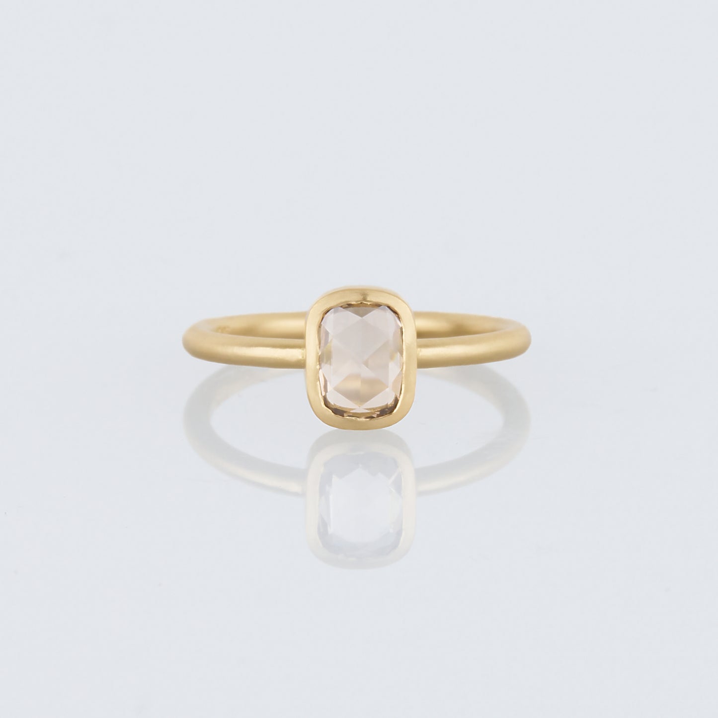 1.04 Carat One-of-a-Kind Rose Cut Light Brown Diamond Ring | DR232-OOAK