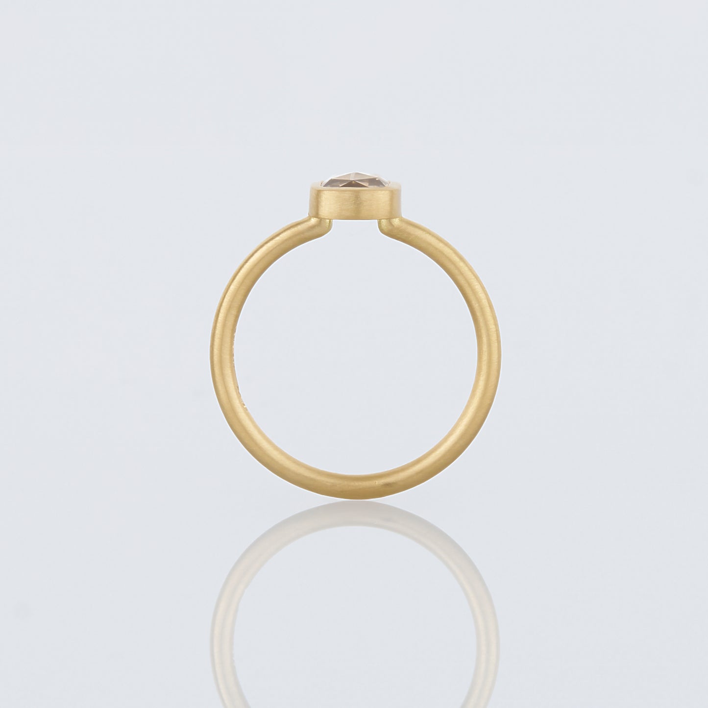 1.04 Carat One-of-a-Kind Rose Cut Light Brown Diamond Ring | DR232-OOAK