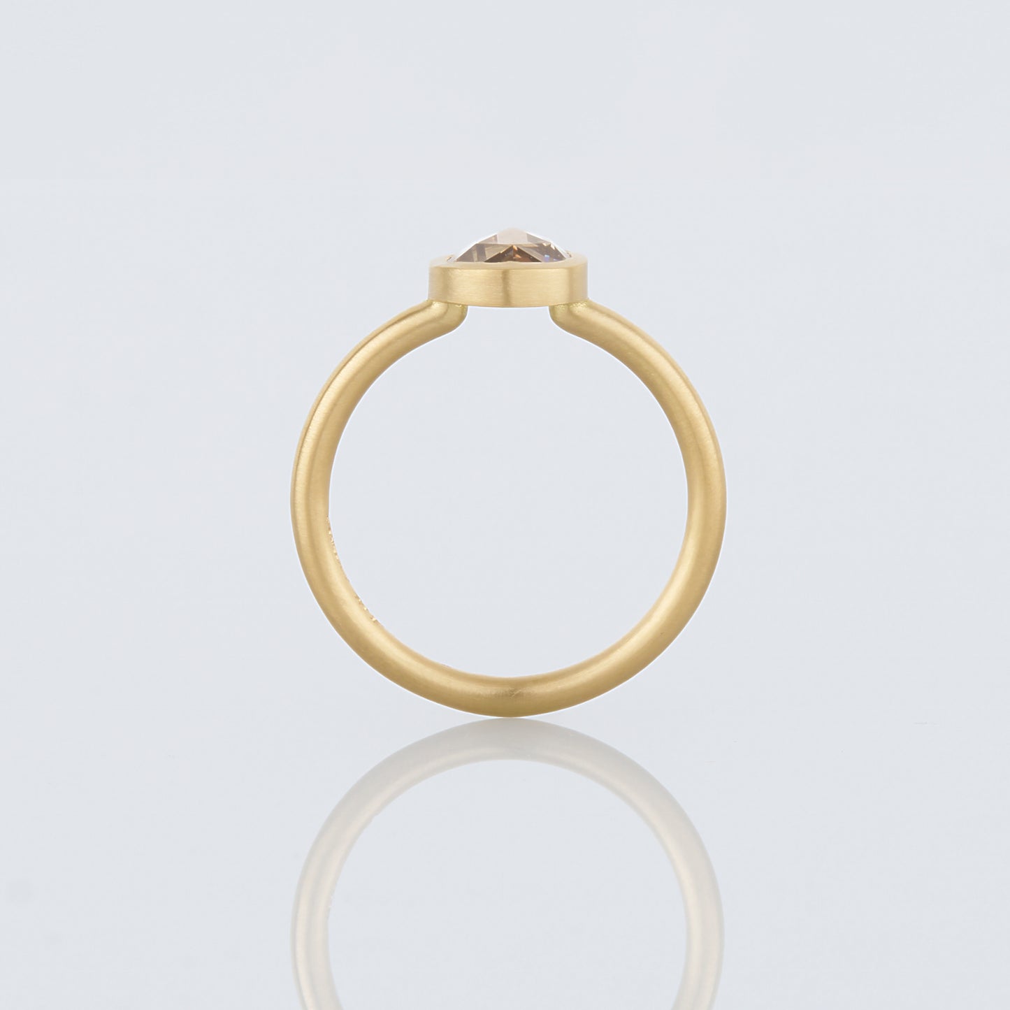 1.26 Carat One-of-a-Kind Rose Cut Light Brown Diamond Ring | DR233-OOAK