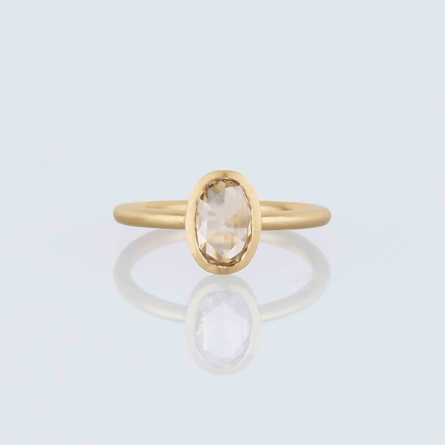 1.09 Carat One-of-a-Kind Rose Cut Light Brown Diamond Ring | DR234-OOAK