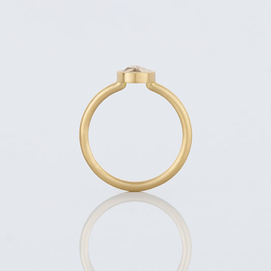 1.09 Carat One-of-a-Kind Rose Cut Light Brown Diamond Ring | DR234-OOAK