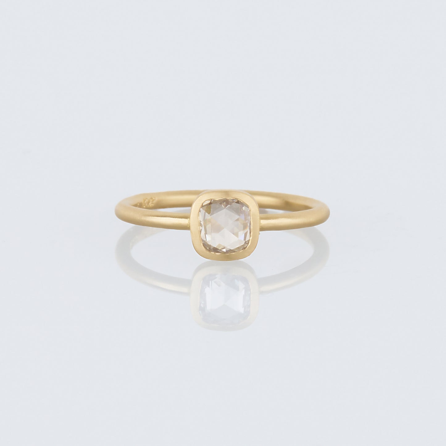 0.63 Carat One-of-a-Kind Rose Cut White Diamond Ring | DR235-OOAK