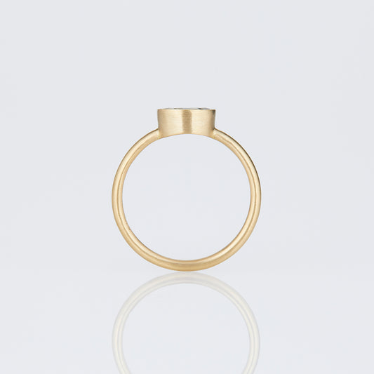 0.78 Carat One-of-a-Kind Rose Cut Light Brown Diamond Ring | DR241-OOAK