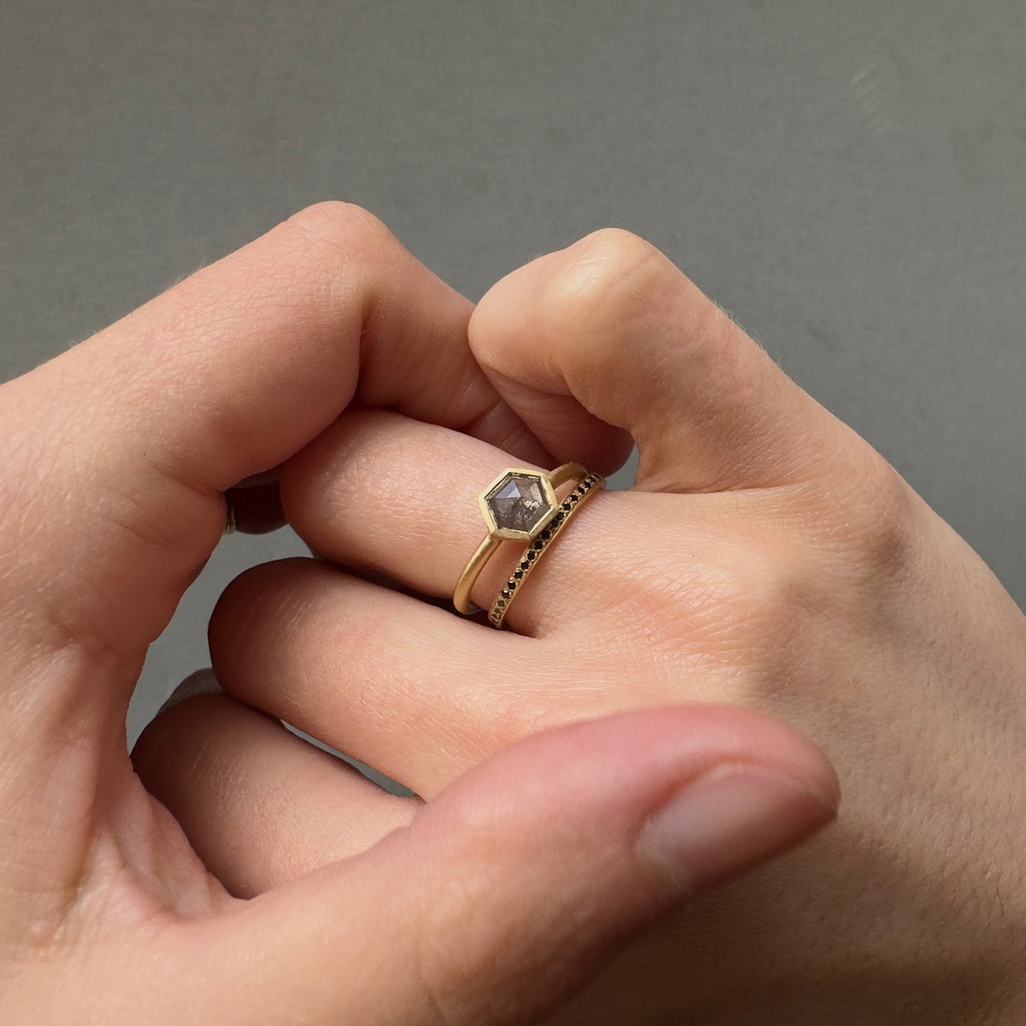 18K Yellow Gold on Model