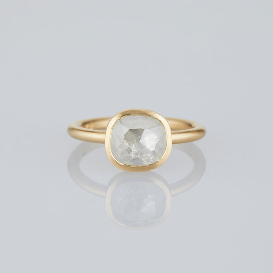 2.19 Carat One-of-a-Kind Rose Cut Misty Grey Diamond Ring | DR270-OOAK