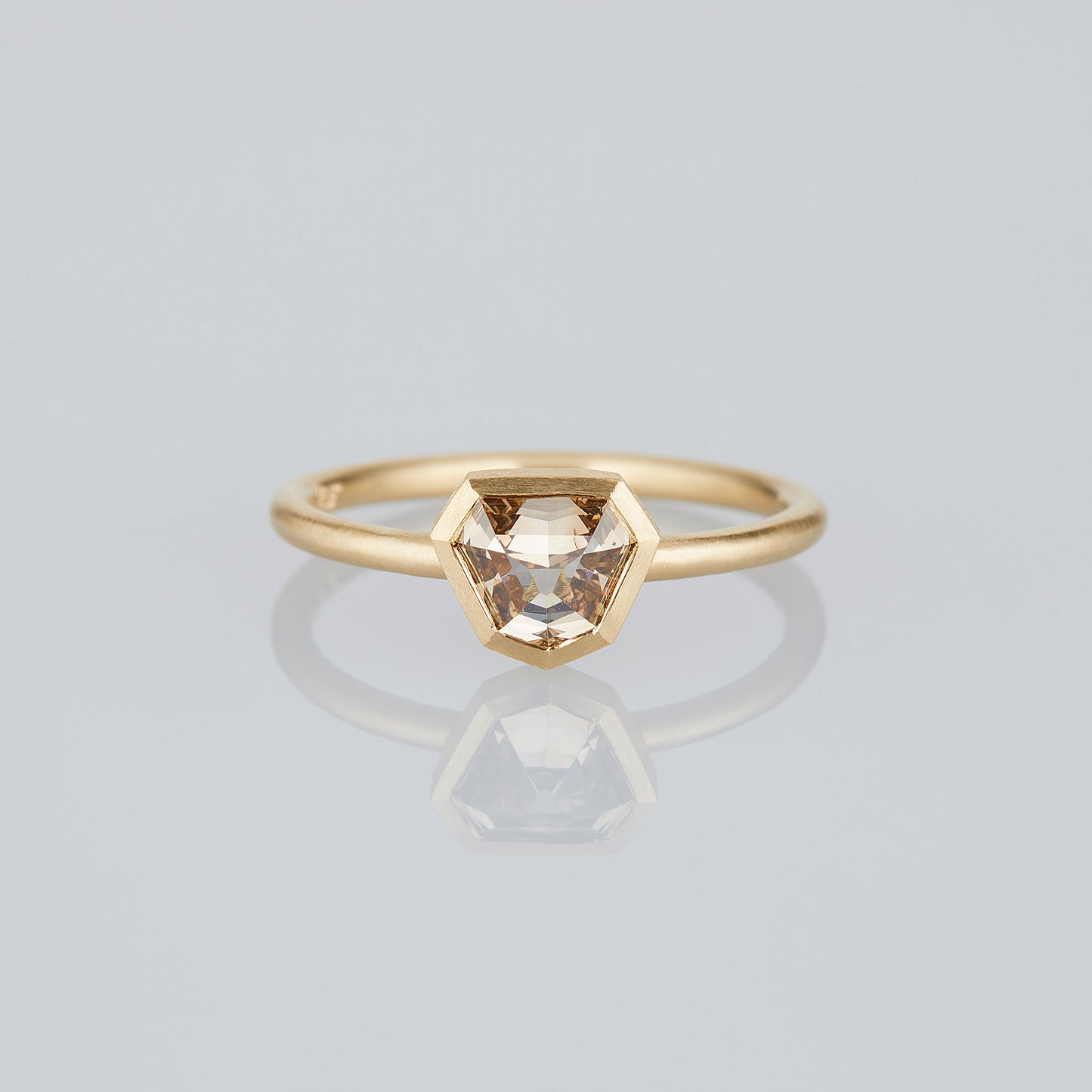 1.04 Carat One-of-a-Kind Rose Cut Taupe Brown Diamond Ring | DR277-OOAK