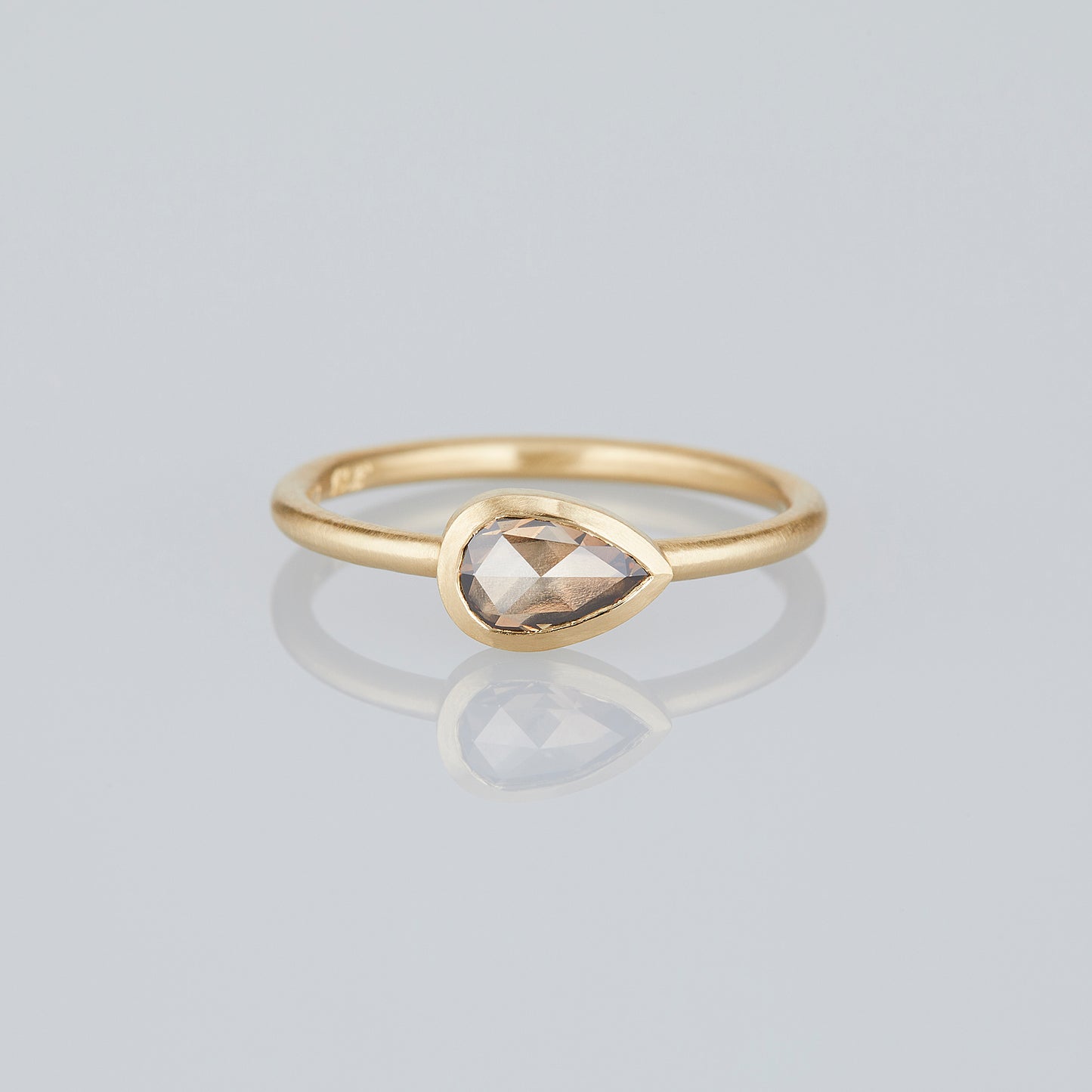 0.44 Carat One-of-a-Kind Rose Cut Brown Diamond Ring | DR279-OOAK