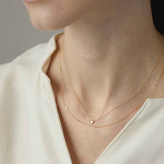 15.5" Little Gold Fleck Necklace | N4201