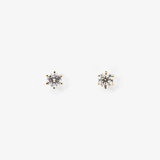 4.5mm White Diamond Studs | E1905W