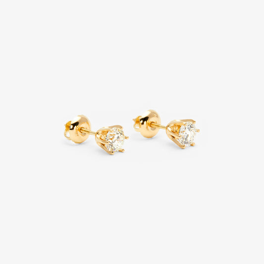 4.5mm White Diamond Studs | E1905W