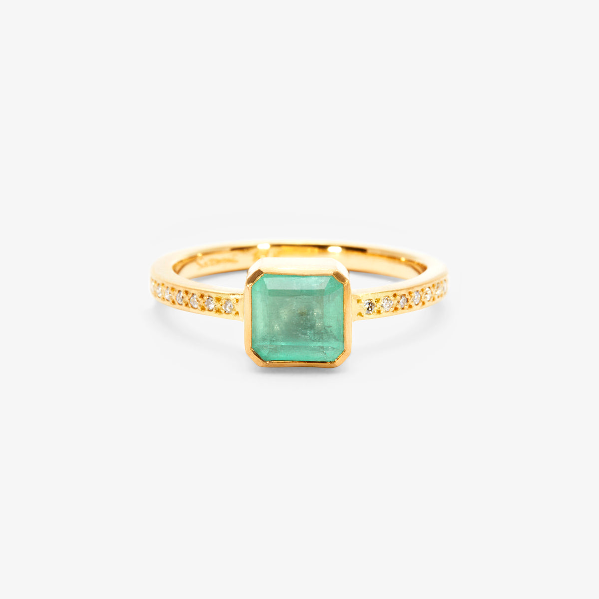 1.35 Carat One-of-a-Kind Emerald and Diamond Ring | ER14-OOAK