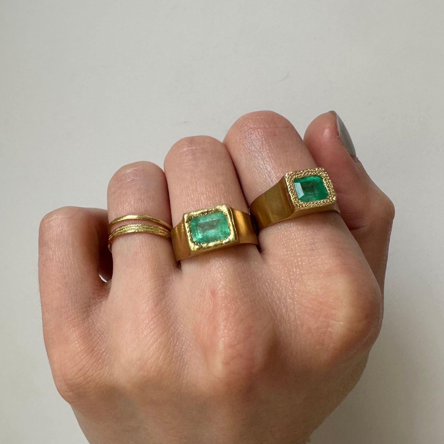 18K Yellow Gold On Model