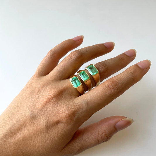 18K Yellow Gold on Model