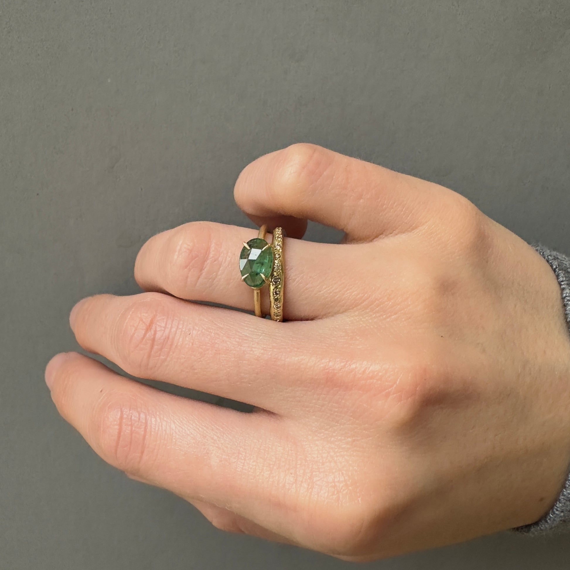 18K Yellow Gold on Model