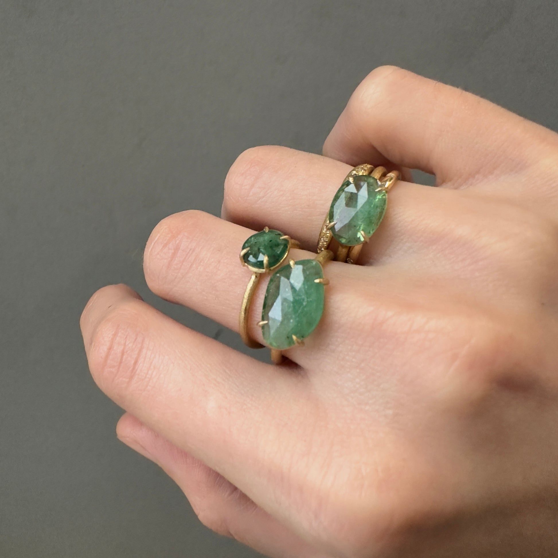 18K Yellow Gold on Model