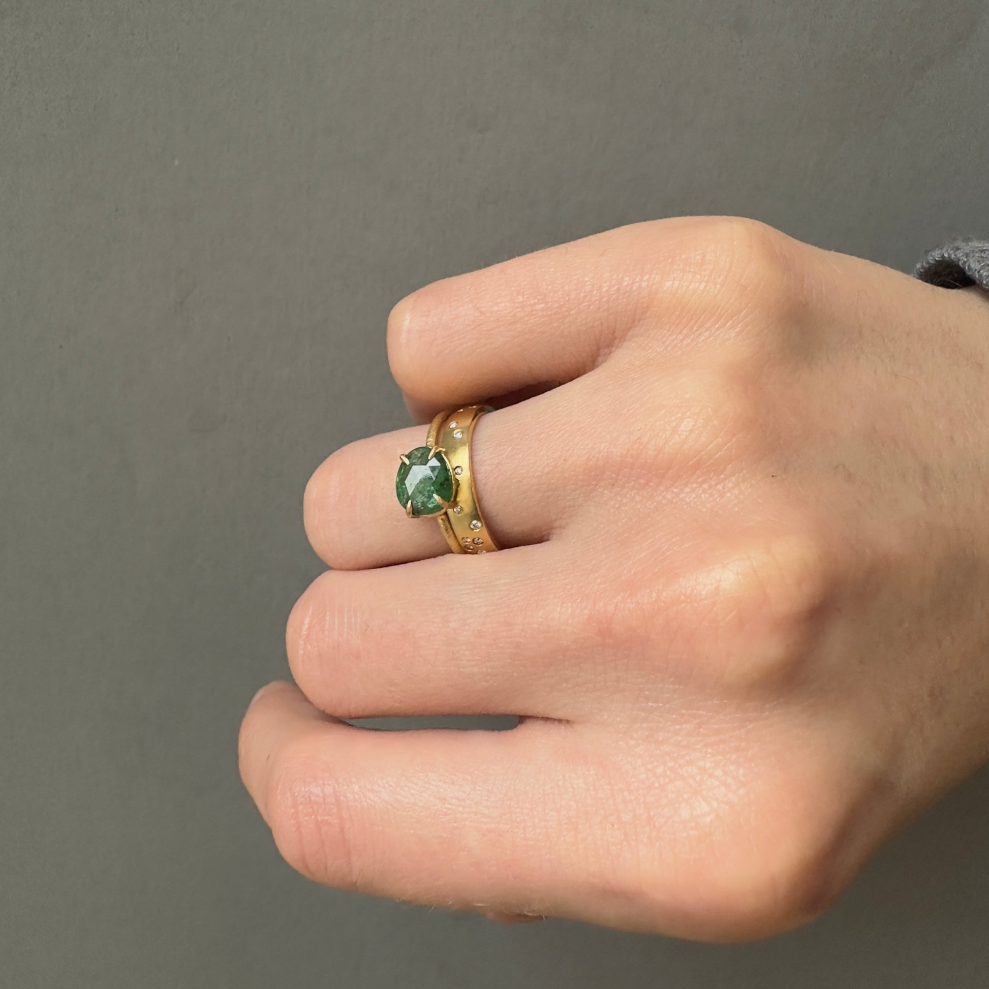 18K Yellow Gold on Model