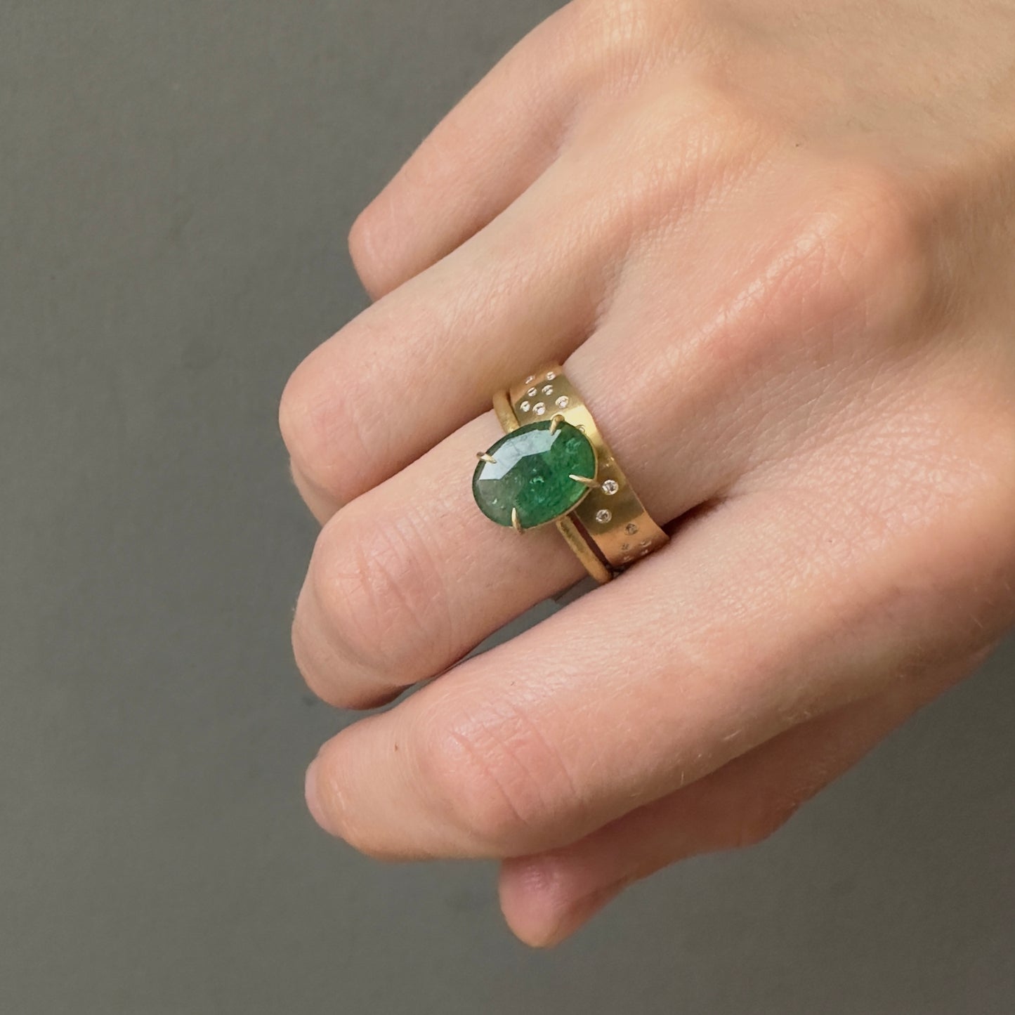 18K Yellow Gold on Model