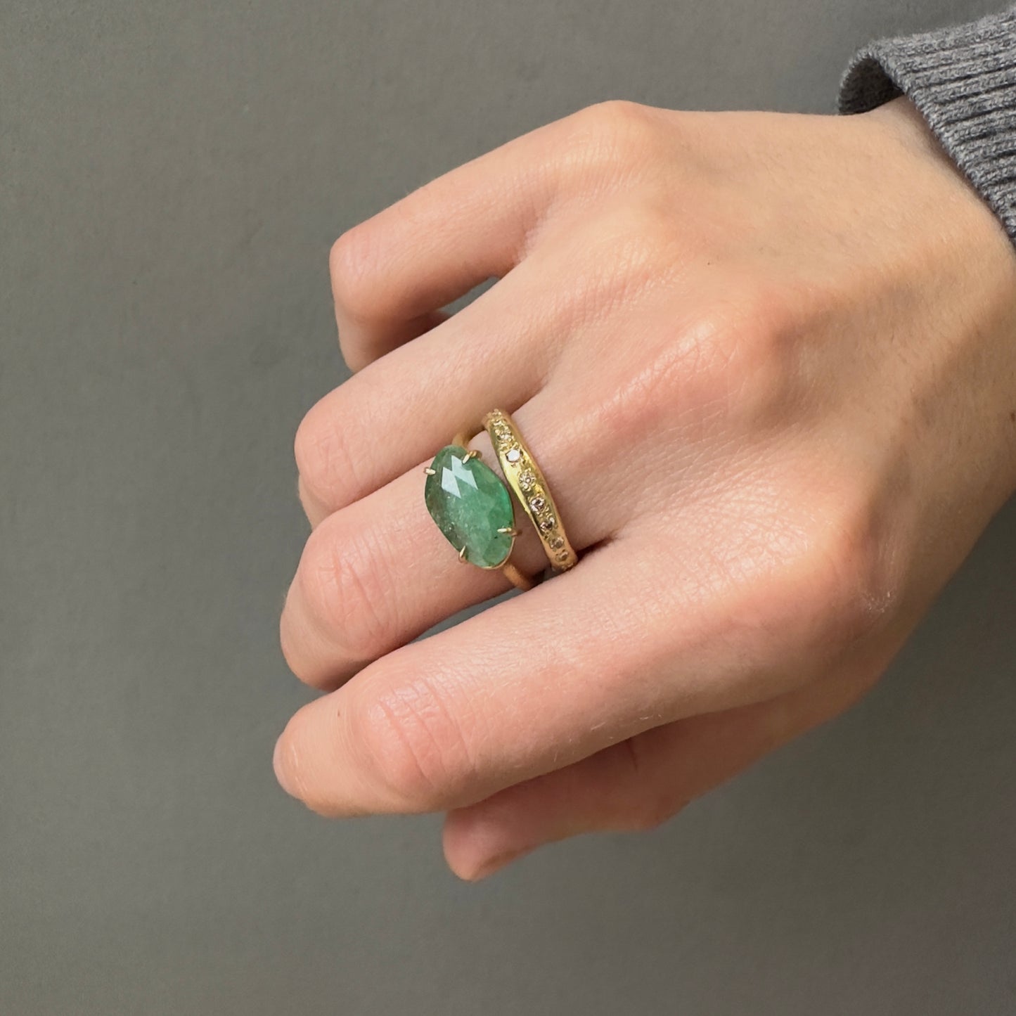 18K Yellow Gold on Model