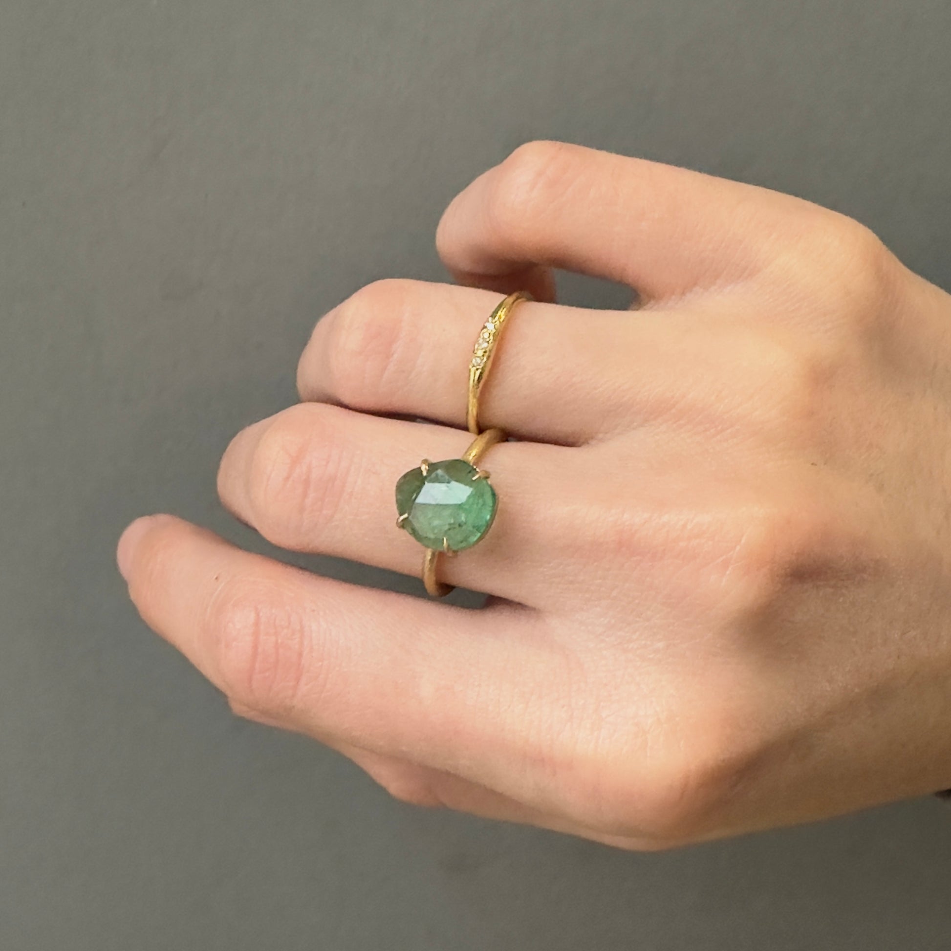 18K Yellow Gold on Model