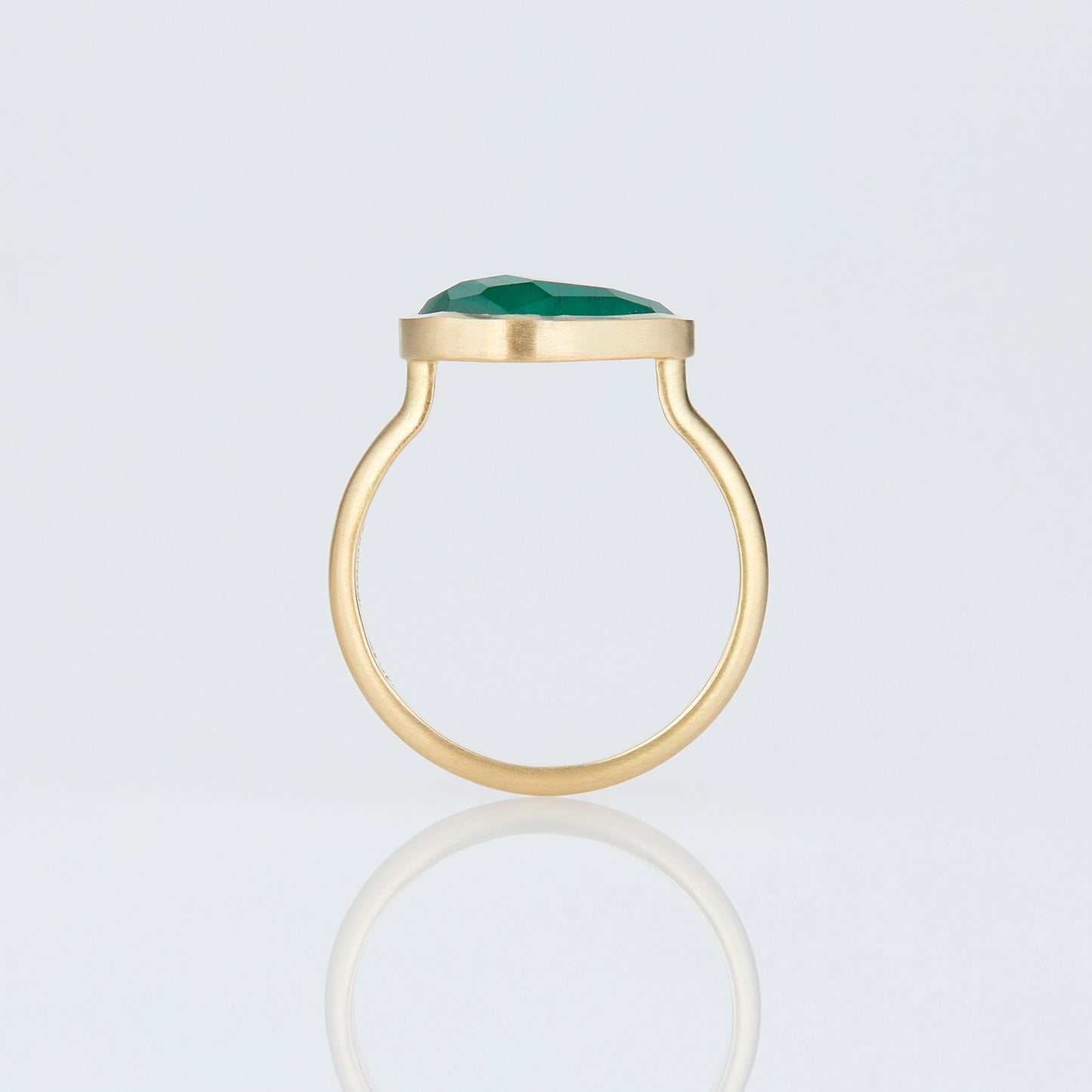 2.11 Carat One-of-a-Kind Rose Cut Emerald Ring | ER65-OOAK